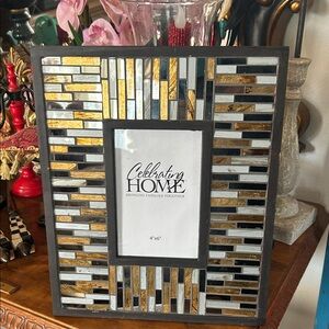 Vintage Glass Mosaic Photo Frame